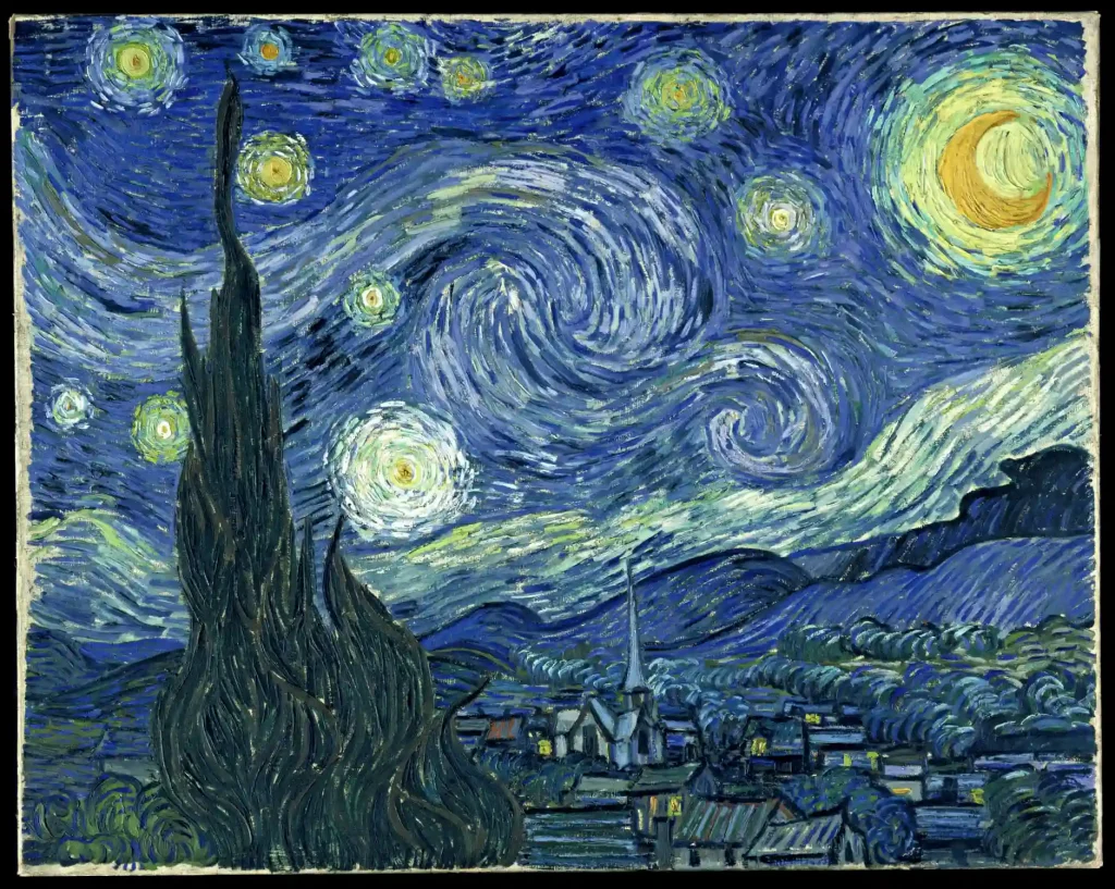 ゴッホの星月夜の魅力を簡単に説明