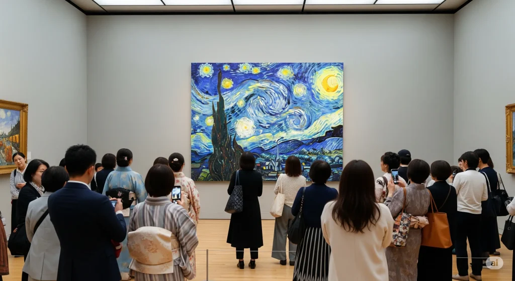 過去に星月夜が来日し日本で展示された?