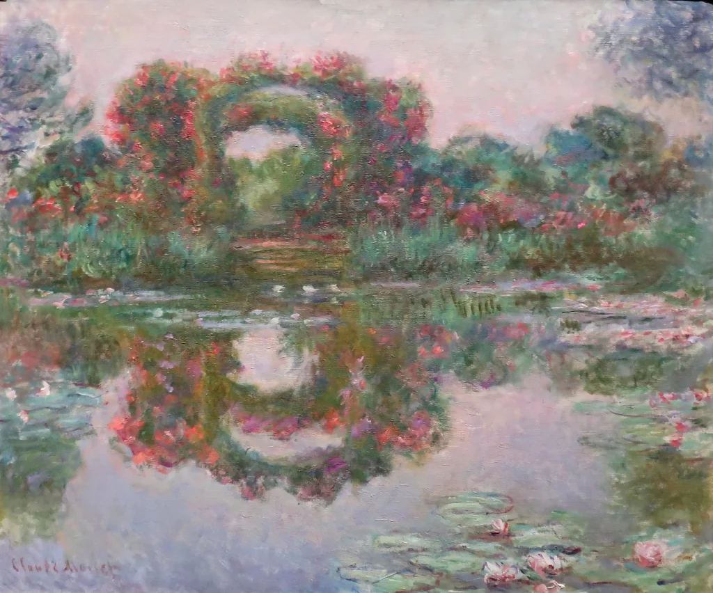 クロード・モネ「ジヴェルニーの花のアーチ」