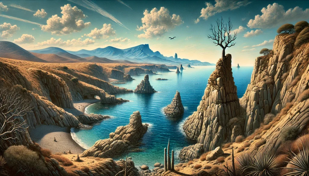 背景は故郷ポルト・リガトの風景