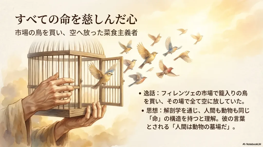 動物を愛した菜食主義者の優しい実像