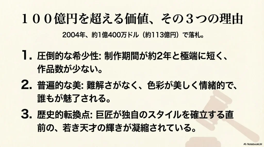 ピカソ「バラ色の時代」の作品が100億円を超える3つの理由。希少性、普遍的な美、歴史的転換点としての価値。