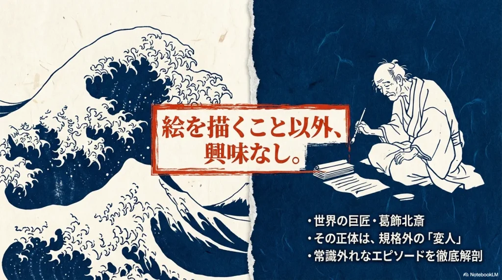 絵を描くこと以外に興味がない葛飾北斎の規格外な変人エピソード概要