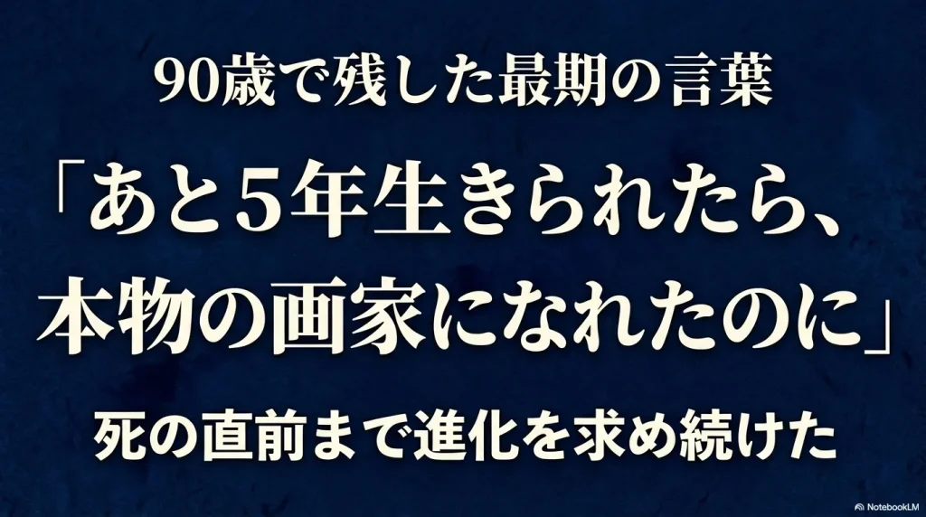 0歳で亡くなる直前まで画力の進化を求め続けた葛飾北斎の最期の言葉