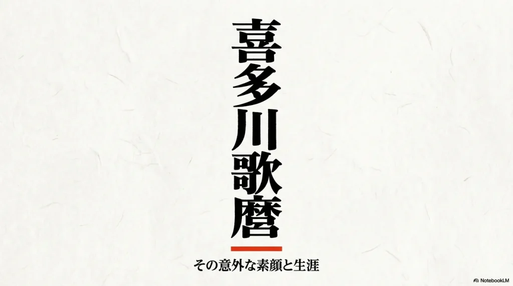 喜多川歌麿 その意外な素顔と生涯