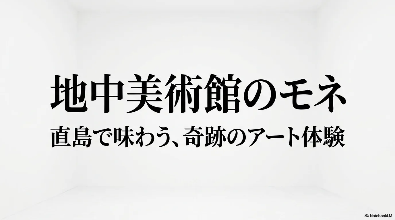 地中美術館のモネ、直島で味わう奇跡のアート体験のタイトルスライド