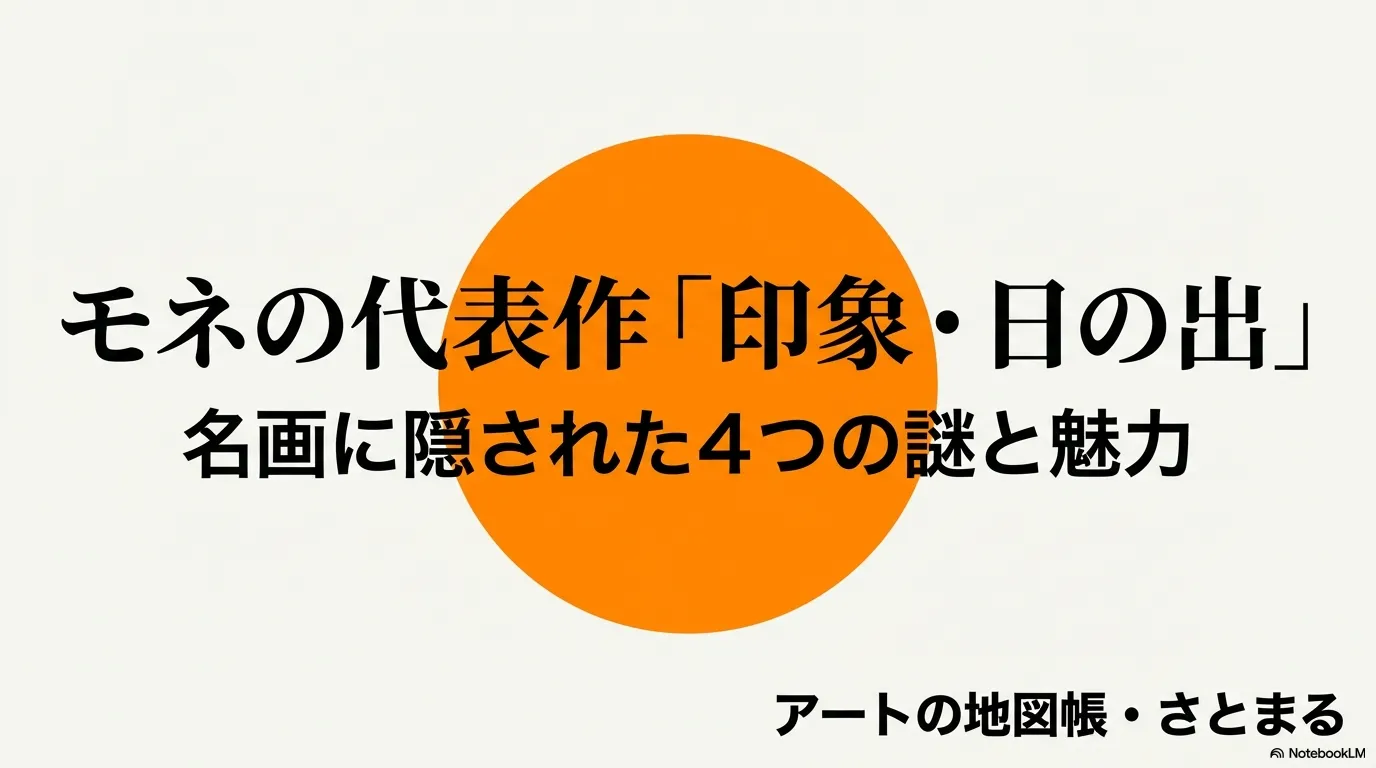 モネの代表作「印象・日の出」名画に隠された4つの謎と魅力